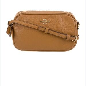 Coach Tan Crossbody Bag with Adjustable Strap